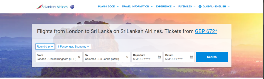 What Are the Best Flight Options from London to Sri Lanka?